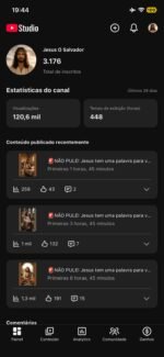 CANAL DE SHORTS NICHO RELIGIOSO COM 3K MAIS DE INSCRITOS