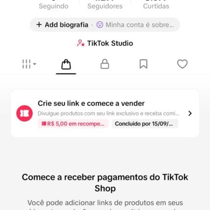 vendo conta do tiktok com shop liberado bem engajada 1297 Seguidores