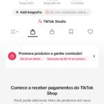 vendo conta do tiktok com shop liberado bem engajada com 1062 seguidores