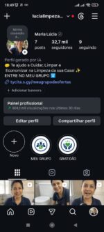 INTAGRAM 33K - NICHO LIMPEZA - MENOS DE 14 DIAS