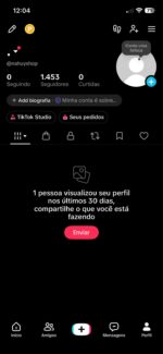Conta TikTok Shop com 1.450 Seguidores / SEM DOCUMENTO