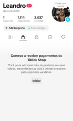 Conta Tiktok Shop Com Seguidores Em Crescente