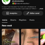 Canal Tudo Natureba – 28.565 inscritos