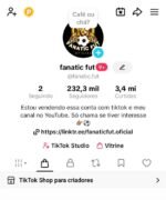 CANAL TIKTOK MONETIZADO | 230K SUBS | (ACEITO OFERTA) +52 MILHÕES DE VIEWS | NICHO FUTEBOL| ALTA ENGAJAMENTO