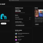 canal publico BR / verificado / com 200k de inscritos/ saudavel
