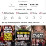 TikTok com 45 mil seguidores