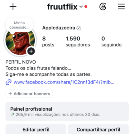 INSTAGRAM CRIADO A 1 DIA TODO OK
