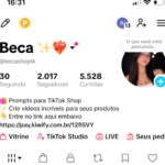 Conta para tik tok shop