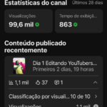 CANAL YOUTUBE COM 1,41K DE INSCRITOS