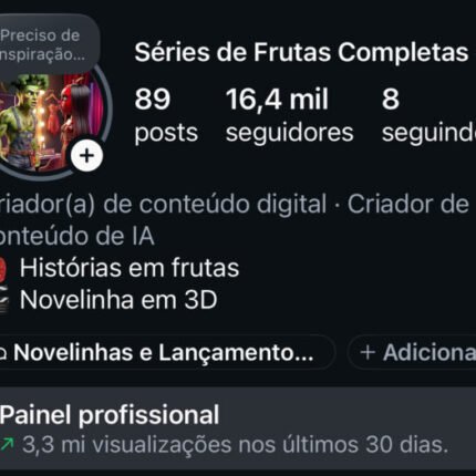 Conta +16K ganhando 2k de seguidores por dia!