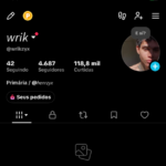CONTA TTK COM 4.687 MIL SEGUIDORES