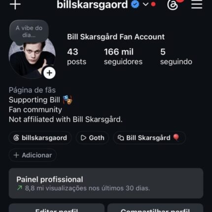 Conta de 165K no Instagram