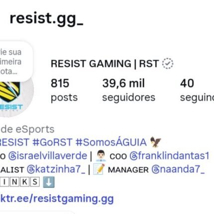 PERFIL NO INSTAGRAM, CRIADO EM 2019. PERFEITO PARA ÁREA DE TECNOLOGIA, VENDAS, ETC