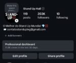 Perfil Instagram Stand Up 200k de seguidores