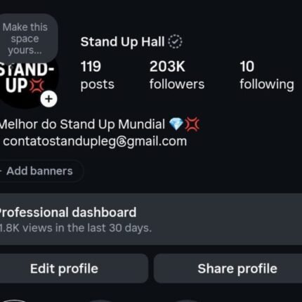 Perfil Instagram Stand Up 200k de seguidores