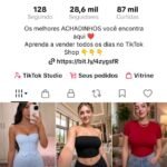 TikTok 28.6k inscritos ttk shop indisponível