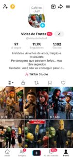 Página de Tiktok monetizada| Nicho Novelinha de frutas