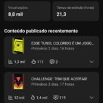 CANAL DO YOUTUBE COM 1000 INSCRITOS NÃO MONETIZADO