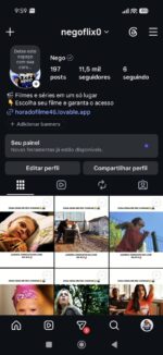 UMA CONTA DO INSTAGRAM COM 11 MIL SEGUIDORES