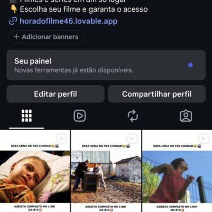 UMA CONTA DO INSTAGRAM COM 11 MIL SEGUIDORES