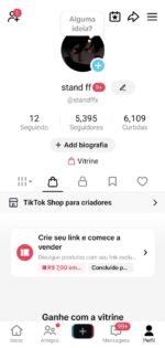Conta Tiktok shop Br 🇧🇷 | 👤 público masculino | 🚨 sem restrição documentada |