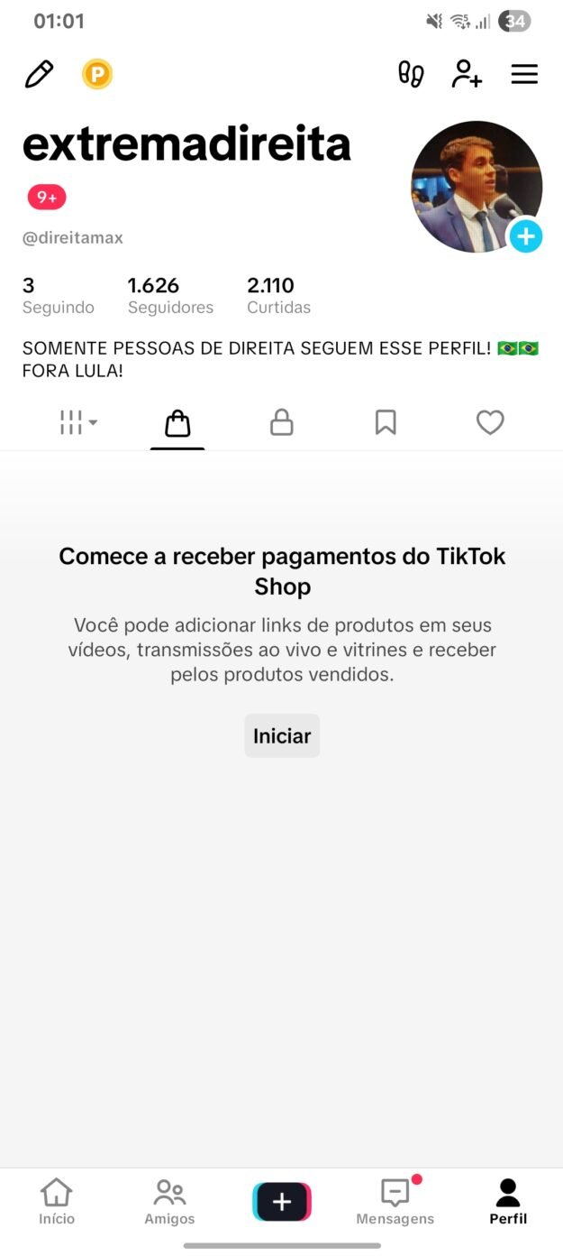 cropped-Screenshot_20260902_010112_TikTok-1.jpg Conta TikTok 1.6k Seg Pronta p/ Vender c/ Shop Liberado 🚀 - Imagem 1