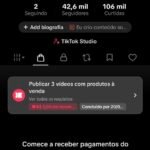 CONTA TIKTOK COM SHOP ATIVO + 42,6K DE SEGUIDORES MUITO ENGAJADA!!! (Oferta Imperdível)