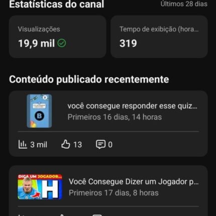 🚨 CANAL DE QUIZ DE FUTEBOL À VENDA | 4.100+ INSCRITOS | PRONTO PARA CRESCER