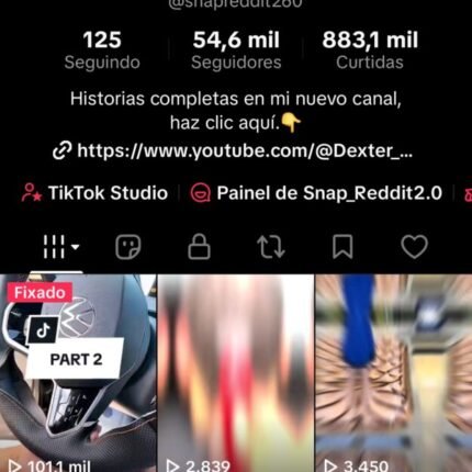 Conta tiktok 54k de seguidores
