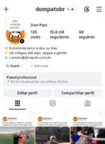 🔴OPORTUNIDADE🔴 ✅ 8,9 milhões de Views 30D! ✅ 16 Mil Seguidores Reais! ✅ Engajamento Altíssimo!