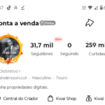 Conta Kwai 31 mil Seguidores | Monetizada