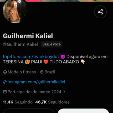+46K Conta X (Twitter) Monetizada