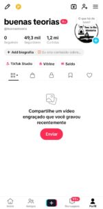 CONTA DO TIKTOK PARADA A 3 MESES. NÃO USO MAIS