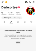 Tiktok Dark policial com 1400 Seguidores | Conta sem documentos e pronta pra vc começar a vender