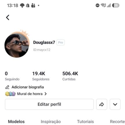 Conta Capcut criação de modelos 19K