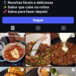 Página do instagram de Receitas