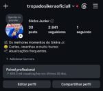 Página Instagram 2.800k seguidores - 639k visualizações nos últimos 30 dias