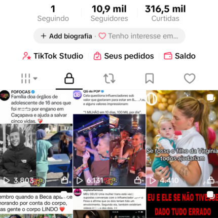 Conta 11k Monetizada com Live Studio e sem Shop