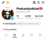 Podcast policial .. shop limpo pronto pra passar pro comprador