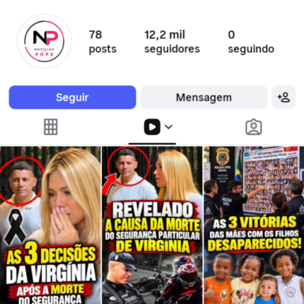 🔴OPORTUNIDADE🔴 ✅ MAIS DE 22 Milhões de Views 30D! ✅ Mais de 12 Mil Seguidores Reais! ✅ Engajamento Altíssimo ! ✅ Zero restrição !