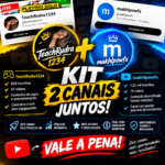 KIT 2 CANAIS 🔥🔥 +1200 Inscritos e +600 Inscritos