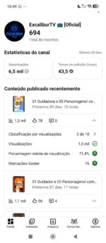Canal de entretenimento com 694 inscritos. - Imagem 8