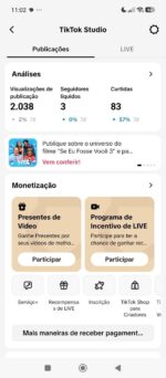 Conta no TikTok com 1.5k Seguidores - Imagem 3