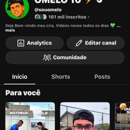 VENDO CANAL COM 161K - A PLACA AINDA NÃO FOI RESGATADA