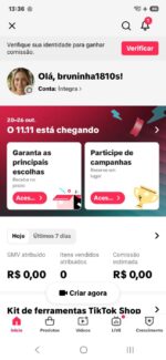 CONTA DO TIKTOK COM SHOP ATIVO +1,6K SEGUIDORES, LIVES ATIVAS (ENGAJAMENTO REAL) - Imagem 2