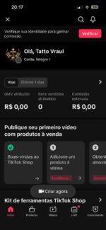CONTA DO TIKTOK COM SHOP ATIVO +5,6K SEGUIDORES +74,8K CURTIDA(ENGAJAMENTO REAL) - Imagem 2