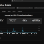 Canal Dark monetizado organico nunca mudou nome nem nicho ja faturou 10 mil reais