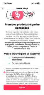 CONTA TIKTOK SHOP 900 SEG | ATIVA SEM DOC - Imagem 2