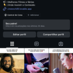 Conta de Instagram com 155 mil seguidores