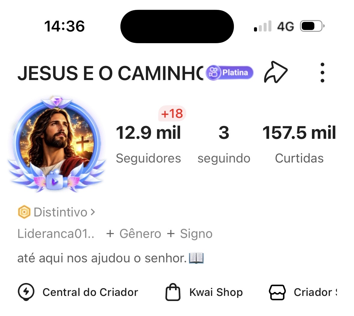 Screenshot CONTA KWAI MONETIZADA COM 12 MIL SEGUIDORES - Imagem 1